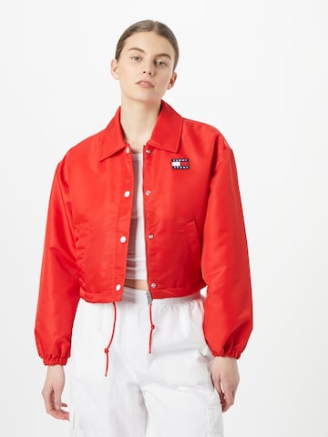 Tommy Jeans Between-season jacket in Red: front