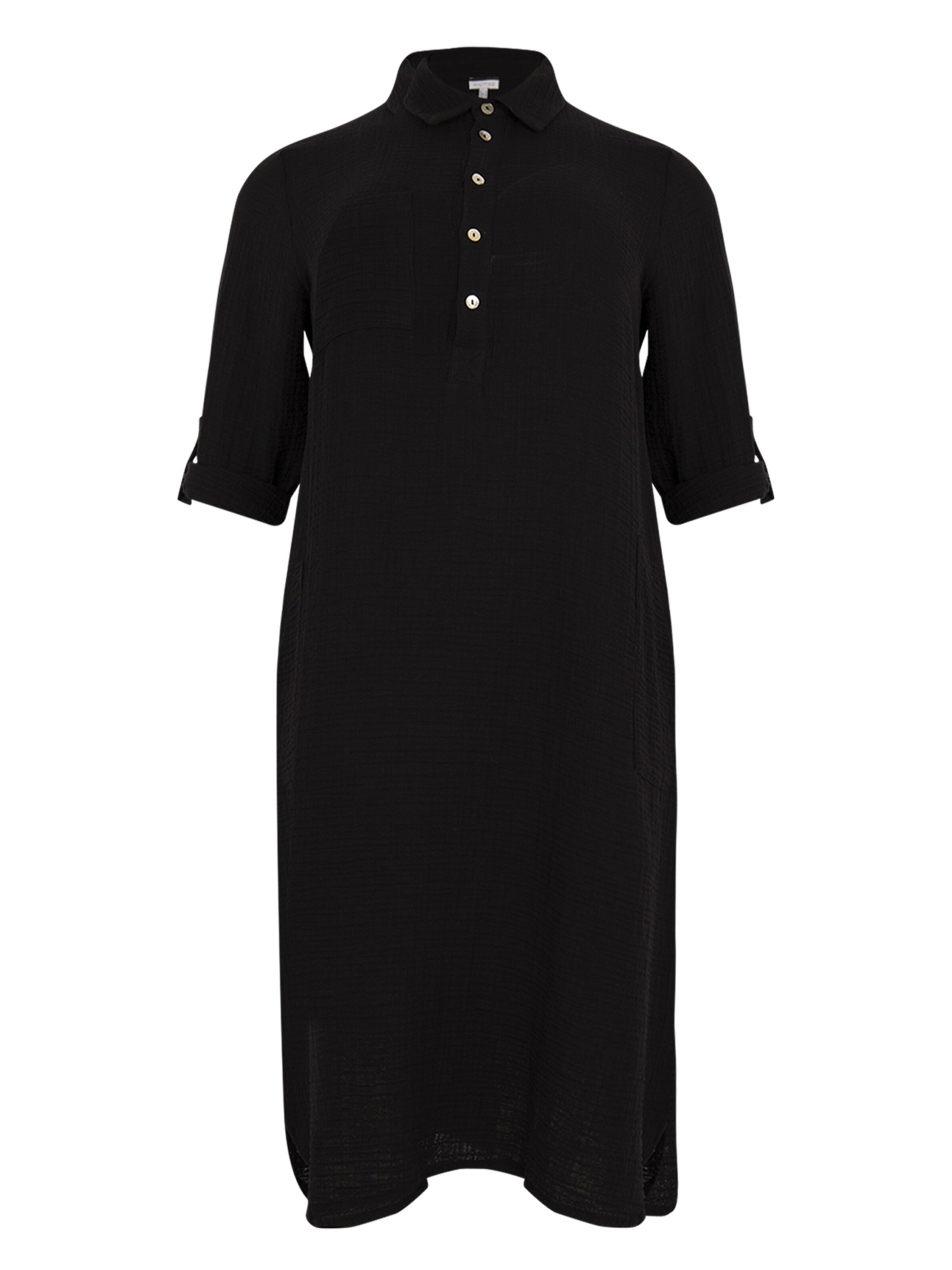 YOEK Blousejurk in Zwart: voorkant