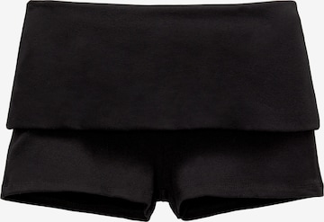 Coupe slim Pantalon Pull&Bear en noir : devant