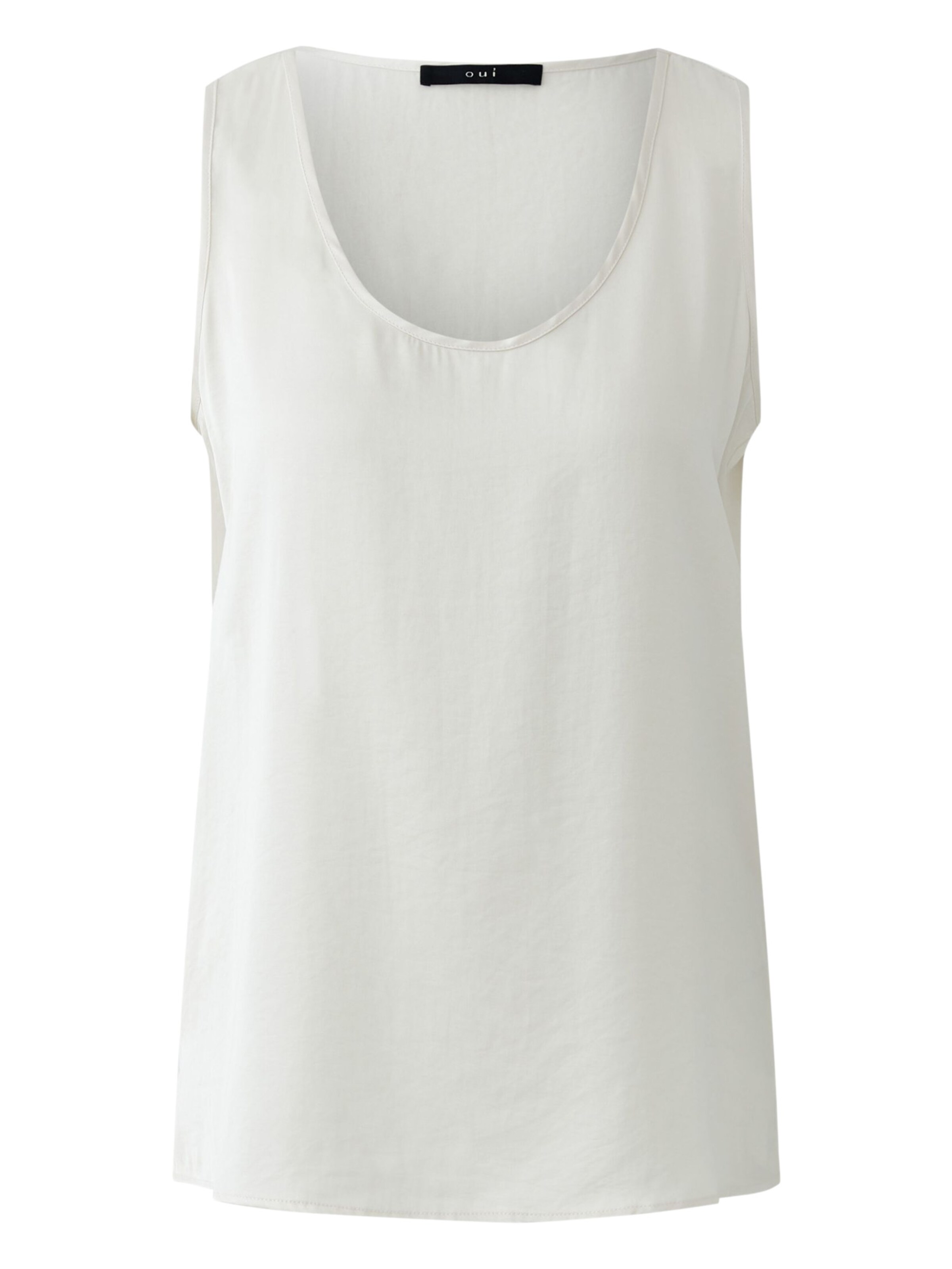 OUI Top in White: front