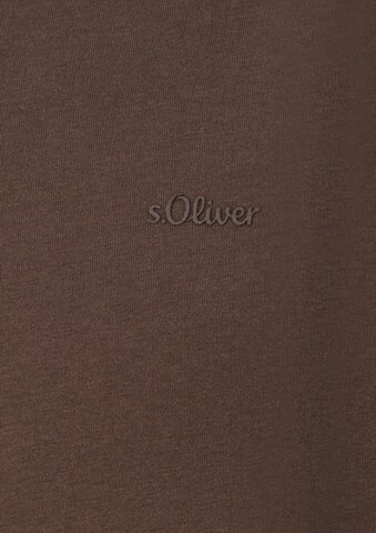 s.Oliver Men Big Sizes T-Shirt in Braun: Vorderseite