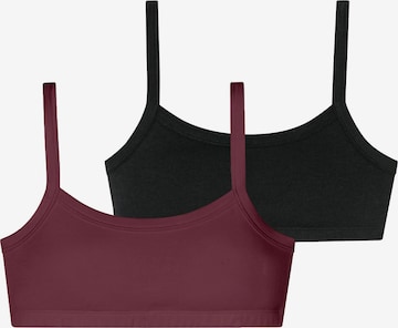 SCHIESSER Bustier BH 'Fresh Vibe' in Rood: voorkant