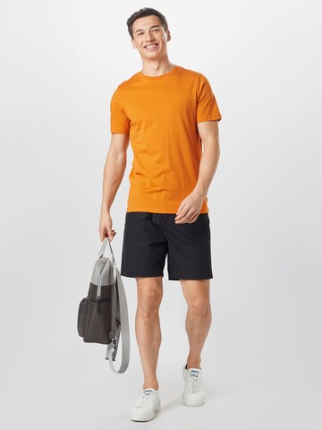 oranžinė JACK & JONES Priglundantis modelis Marškinėliai