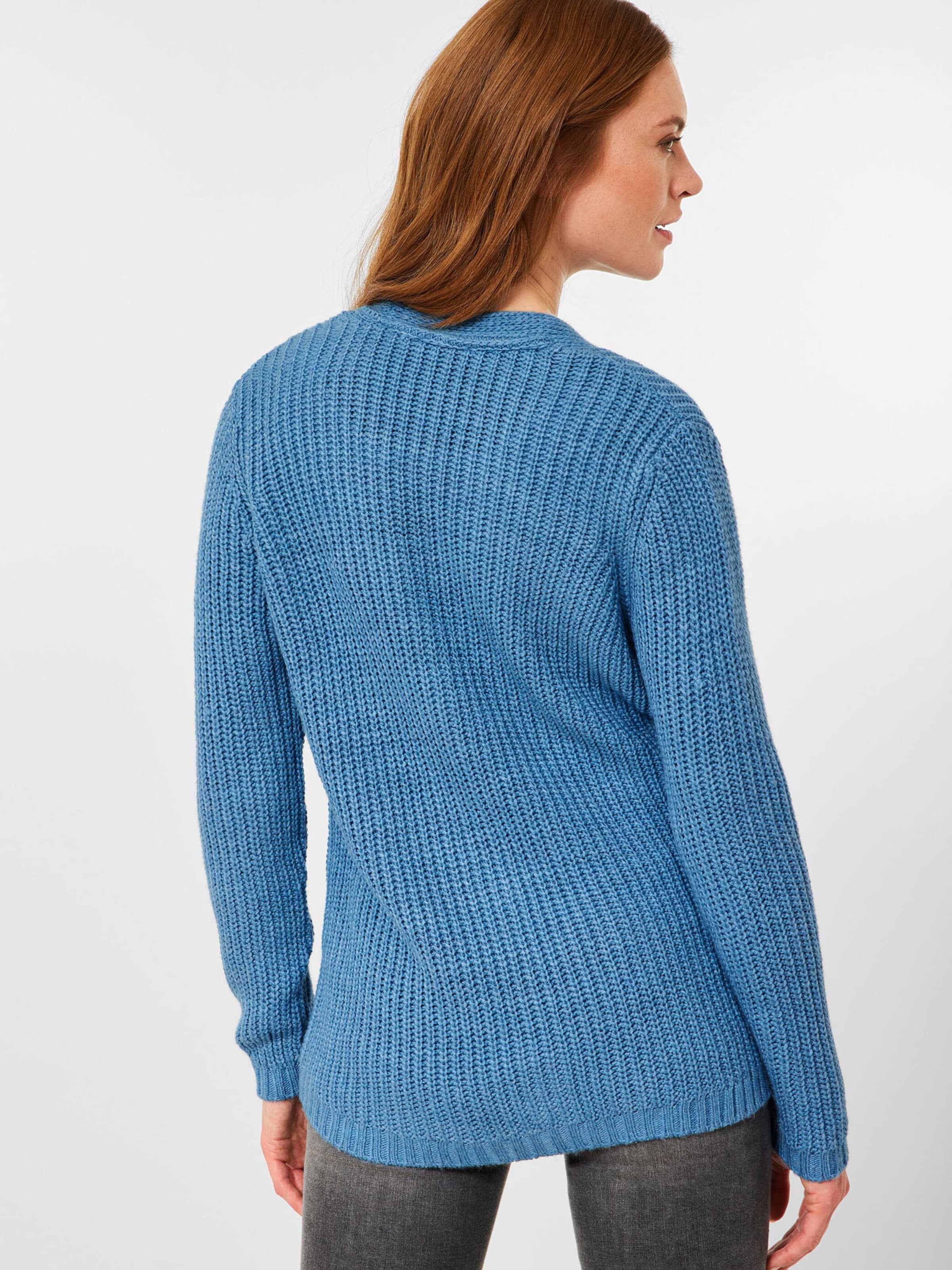 chunky knit cardigan blue