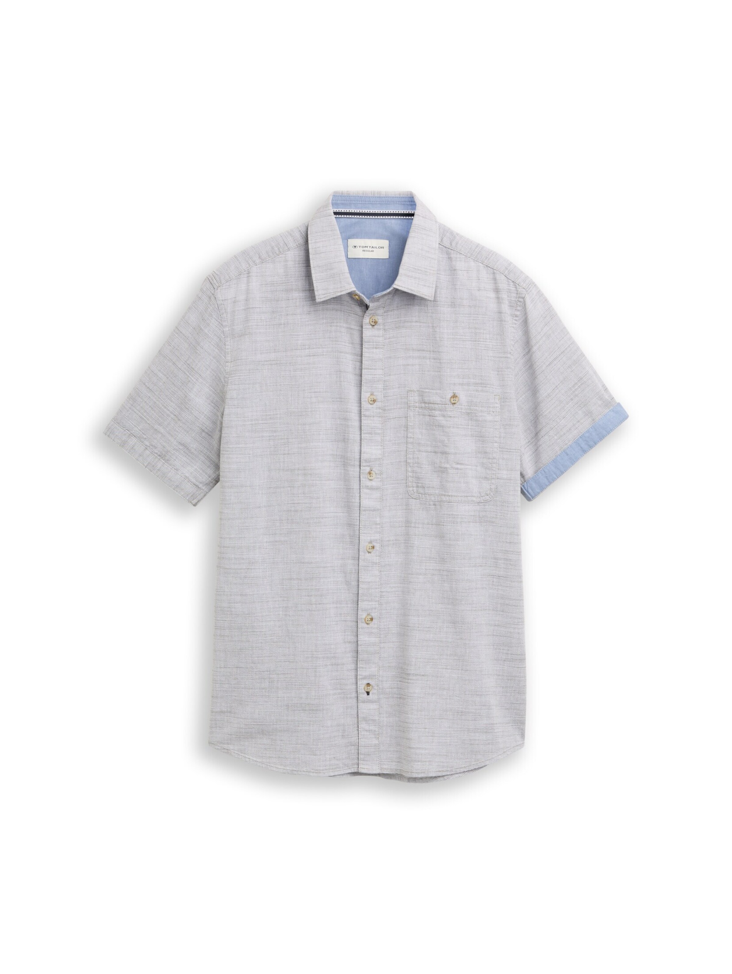 TOM TAILOR Regular Fit Hemd in Grau: Vorderseite