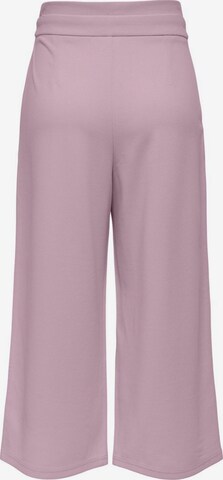 JDY Wide Leg Bundfaltenhose in Lila