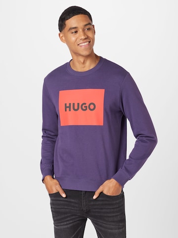 HUGO Sweatshirt 'Duragol' in Blauw: voorkant