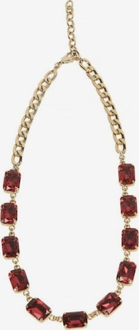 Addicted2Lančić 'Pax collana placcata oro con cristalli Swarovski rossi' - zlatna boja: prednji dio