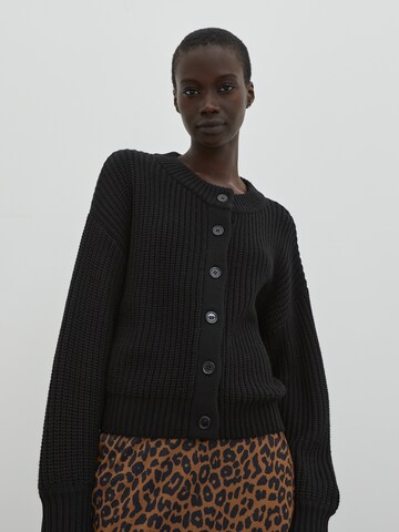 EDITED Knit Cardigan 'Sharon' in Black: front