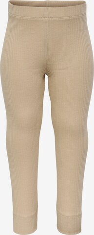 Coupe slim Leggings Hummel en beige : devant