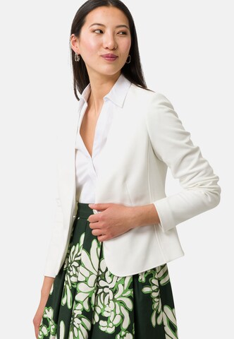 zero Blazer in Piqué Struktur in Weiß: predná strana