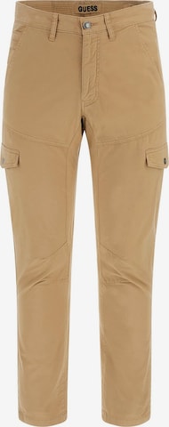 GUESS Slim fit Cargo Pants in Beige: front