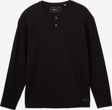 TOM TAILOR DENIM Shirt in Schwarz: predná strana