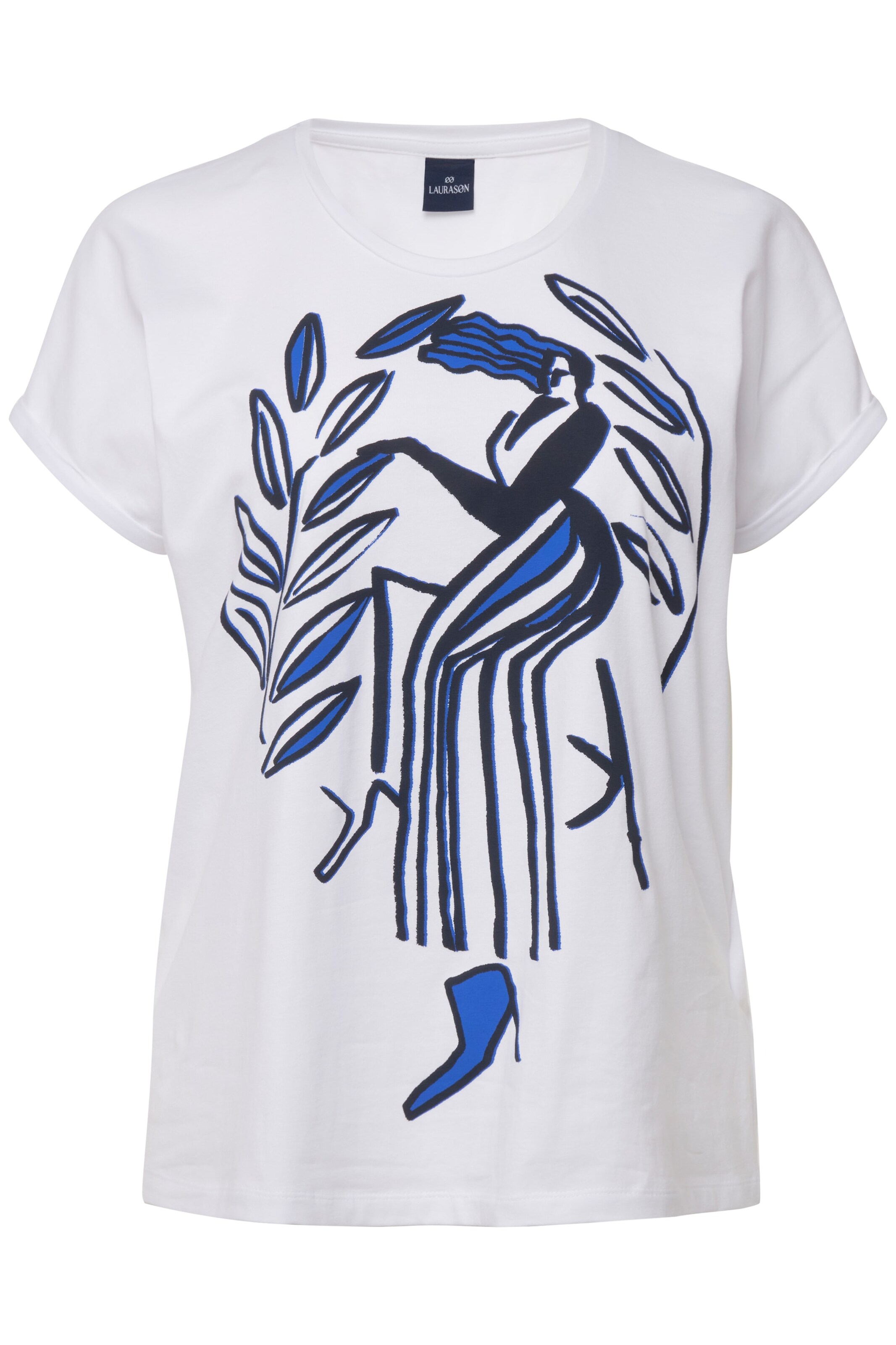 LAURASØN Shirt in Wit: voorkant