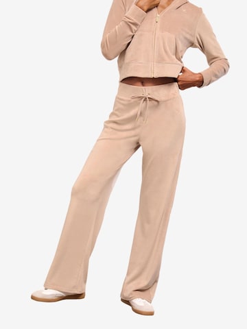 Wide Leg Pantalon Lipsy en marron : devant