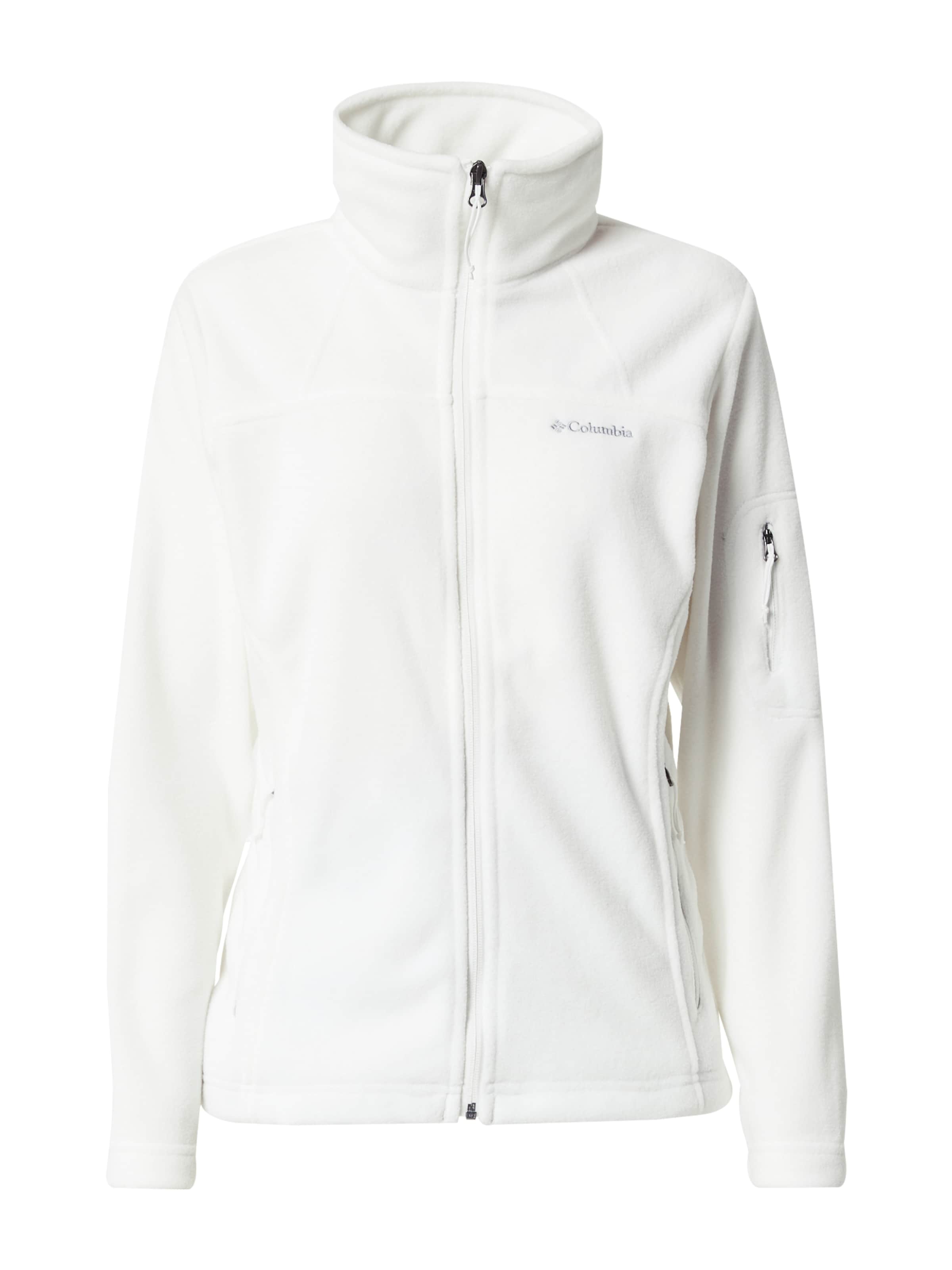 COLUMBIA Λειτουργική ζακέτα φλις 'Fast Trek II' σε λευκό: μπροστά