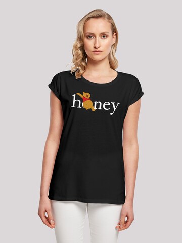 T-shirt 'Disney Winnie Puuh Der Bär Honig' F4NT4STIC en noir : devant