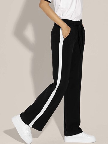 MADELEINE Loosefit Bügelfaltenhose in Schwarz