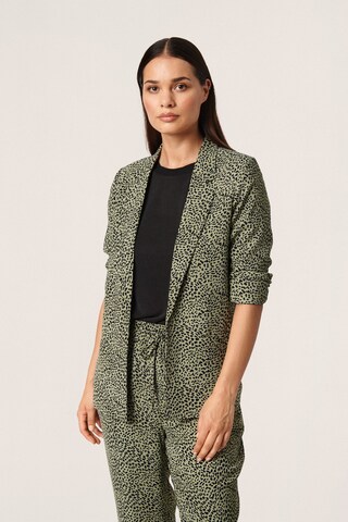 SOAKED IN LUXURY Blazer 'Shirley' in Green: front