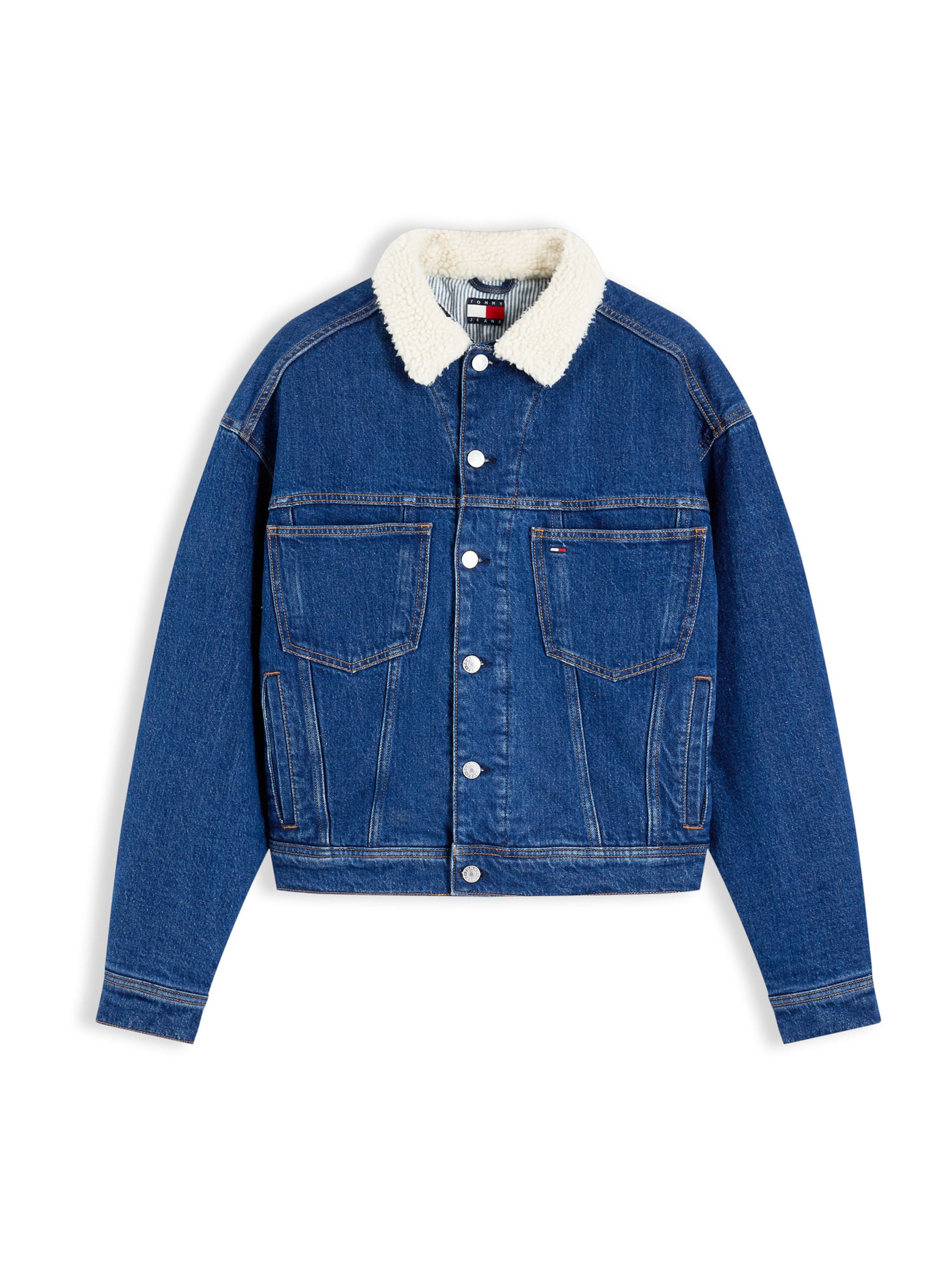 Tommy Jeans Between-season jacket in XS-S in Blue denim, Item view