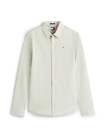 Tommy Jeans Слим Рубашка в Зеленый: спереди