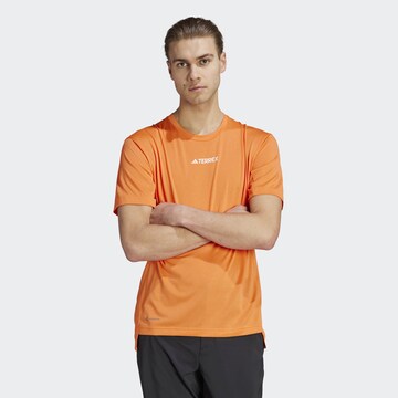 ADIDAS TERREX - Camisa funcionais 'Multi' em laranja: frente