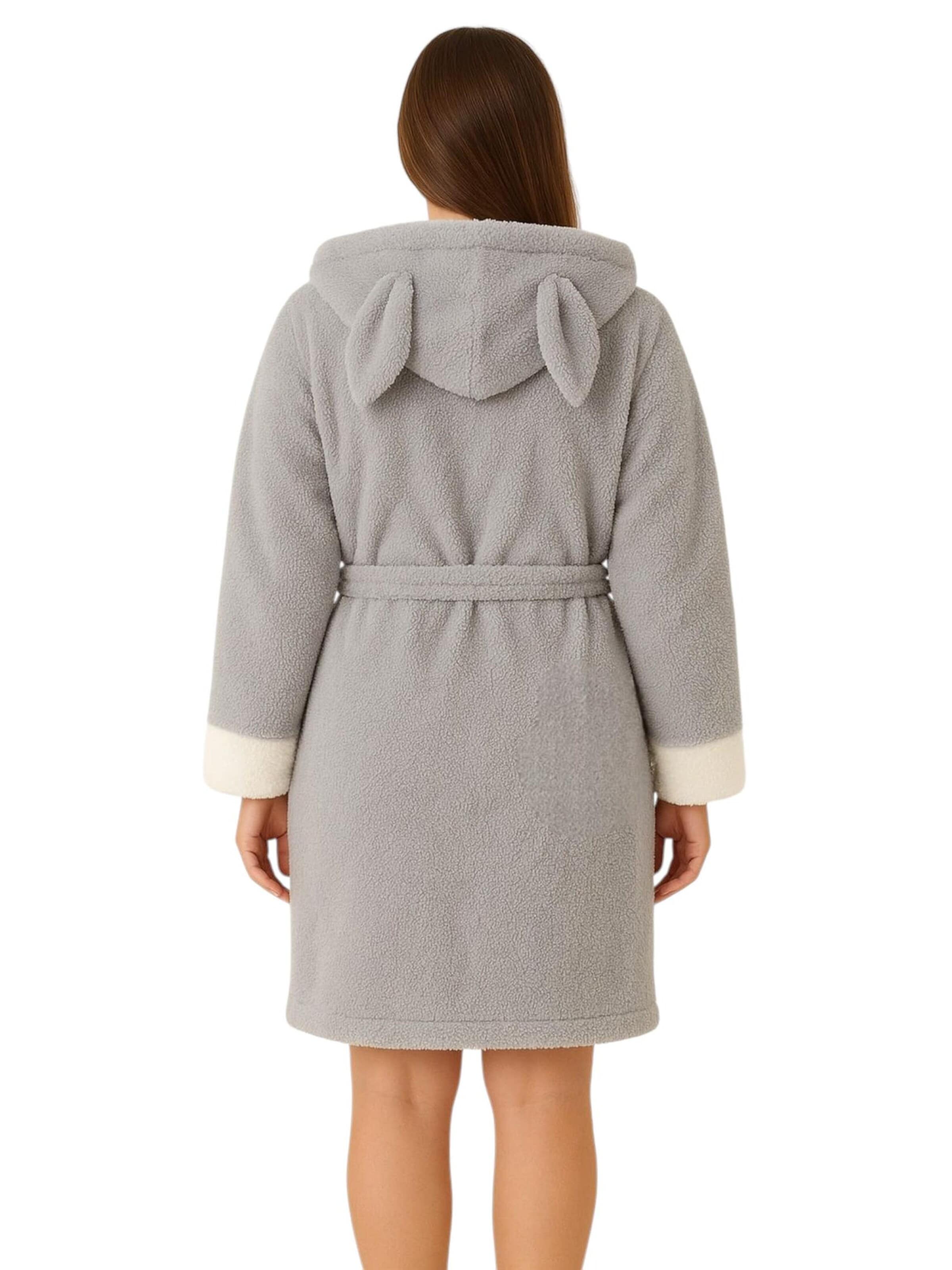 Peignoir court 'CosyDream' fashionshowcase en gris