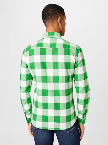 Only & Sons Slim fit Button Up Shirt 'Gudmund' in Green