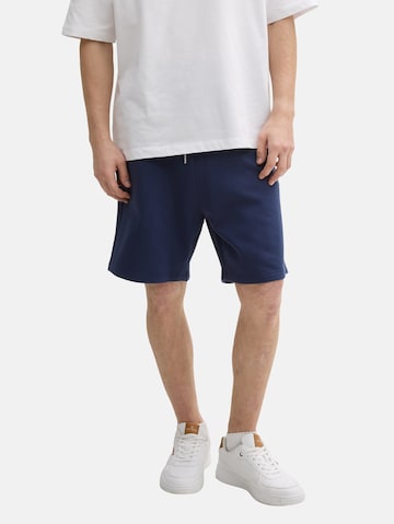 TOM TAILOR DENIM Loosefit Shorts in Blau: Vorderseite