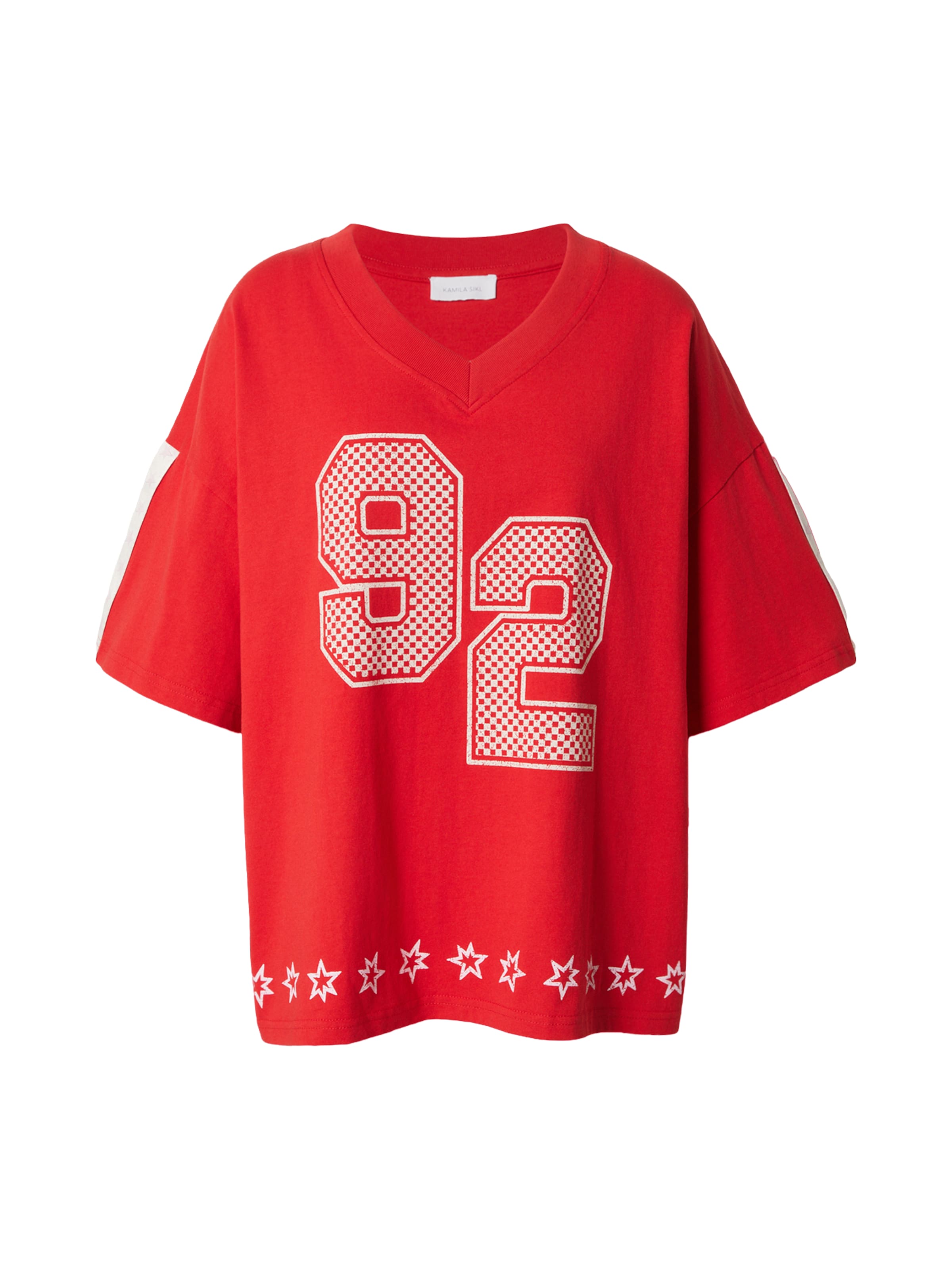 Kamila Šikl Camiseta en XS en rojo / blanco, Vista del producto