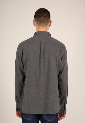 Coupe regular Chemise KnowledgeCotton Apparel en gris