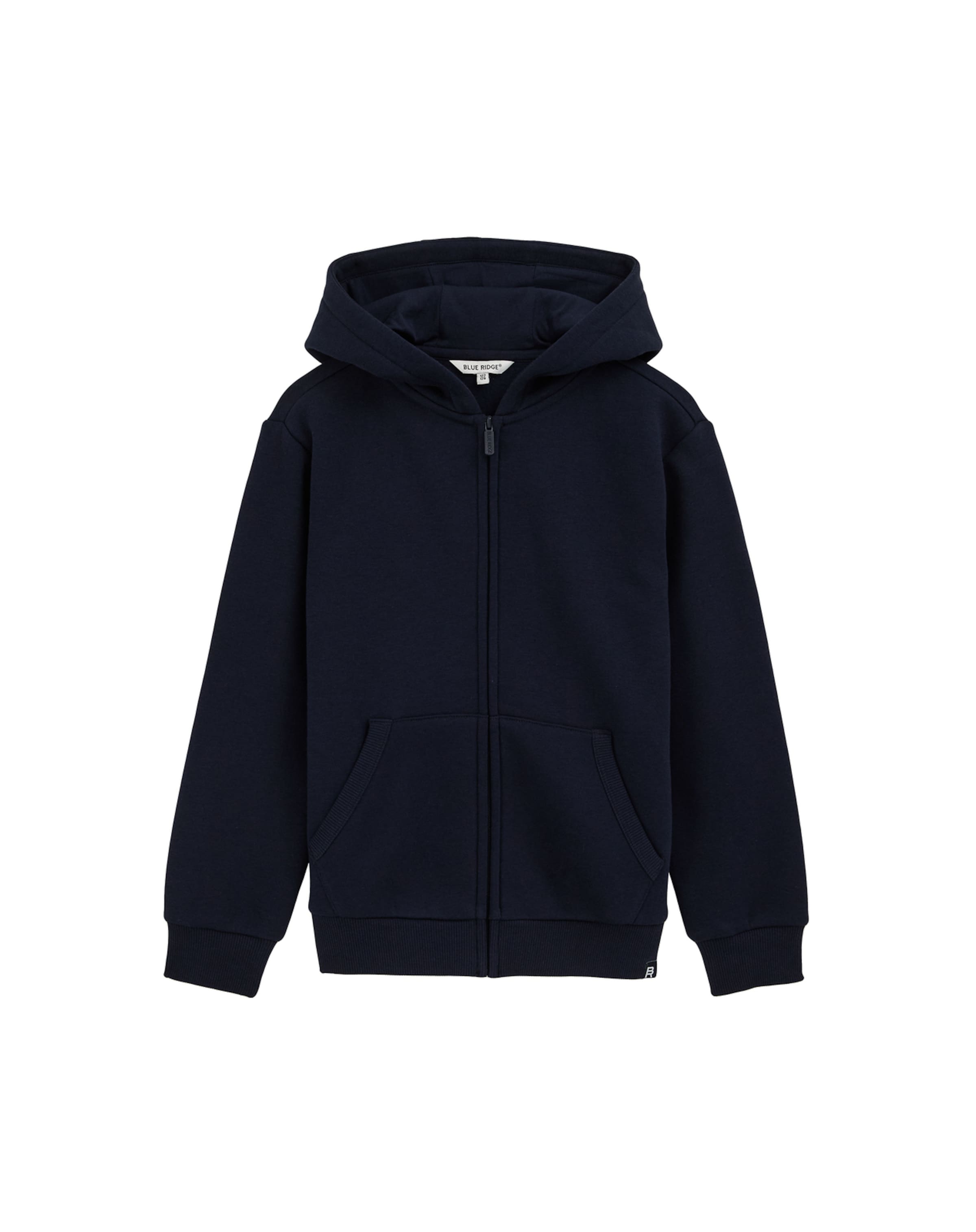 WE Fashion Кофта на молнии в Синий: спереди