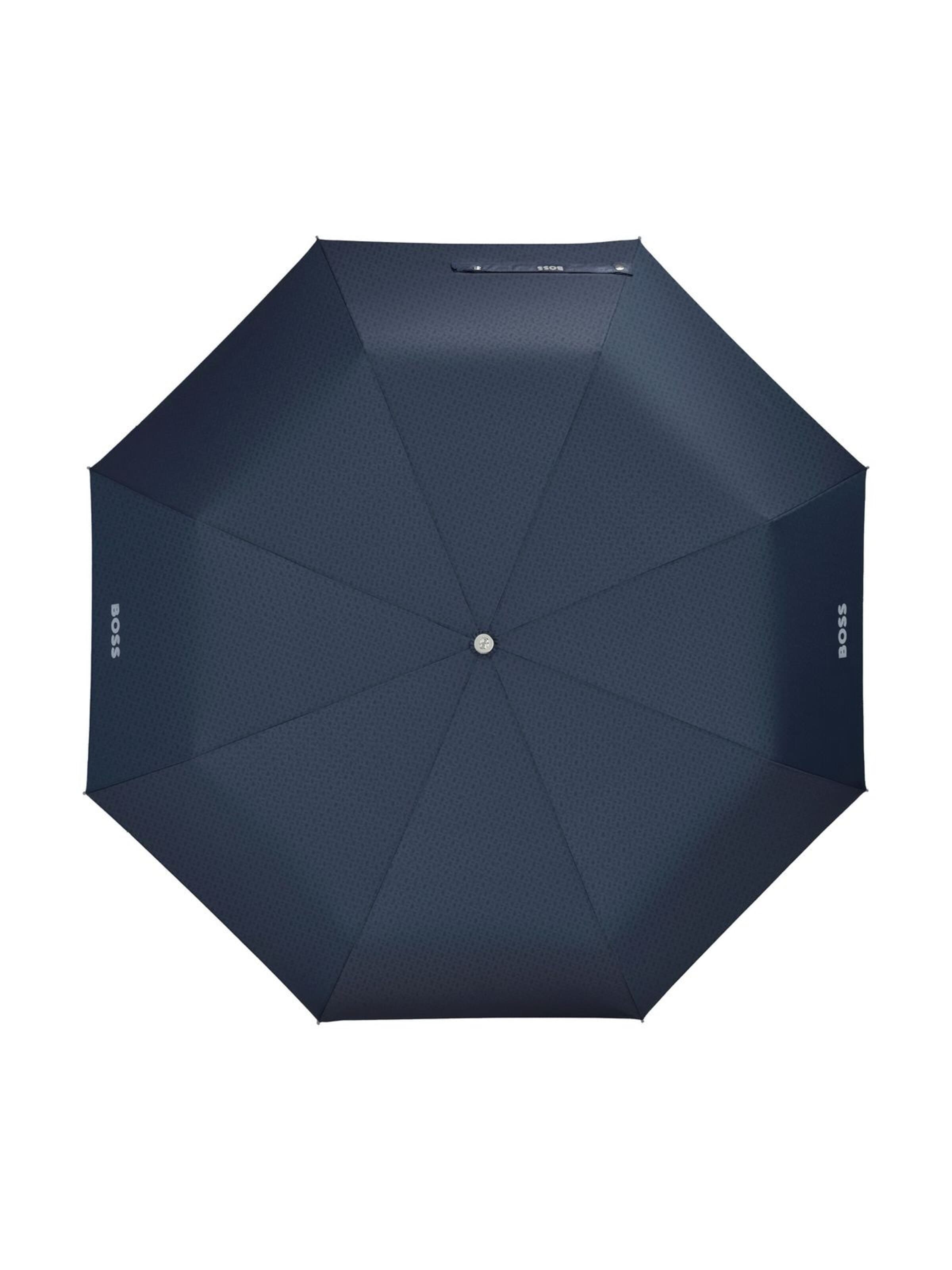 BOSS Paraplu 'Pocket umbrella Double B' in Blauw