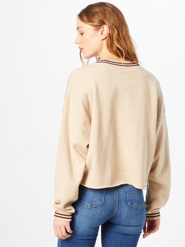 American Eagle Sweatshirt in Beige