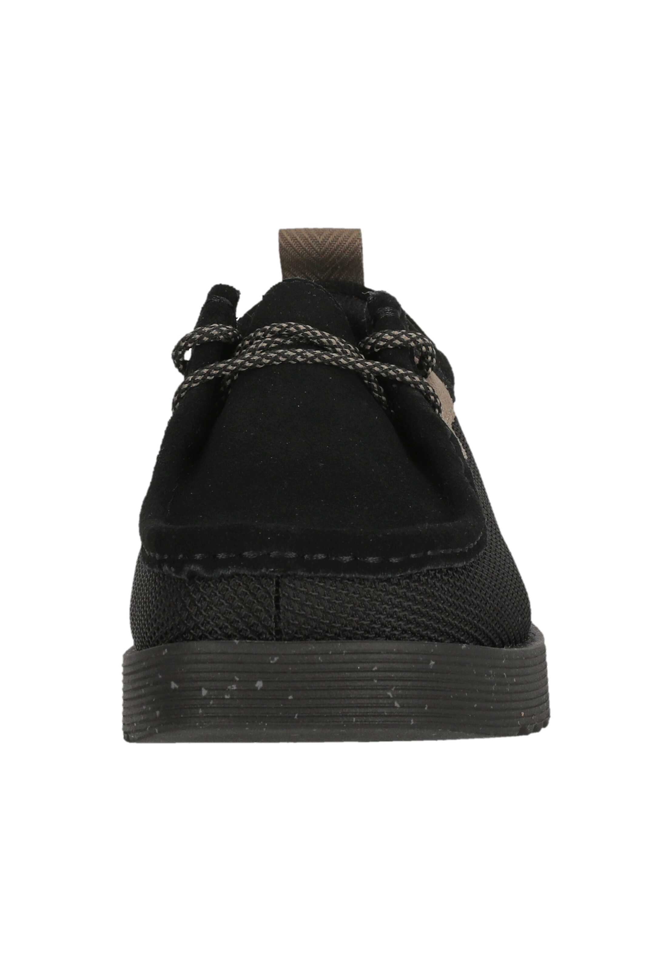 CLARKS Veterschoen 'Wallabee' in Zwart