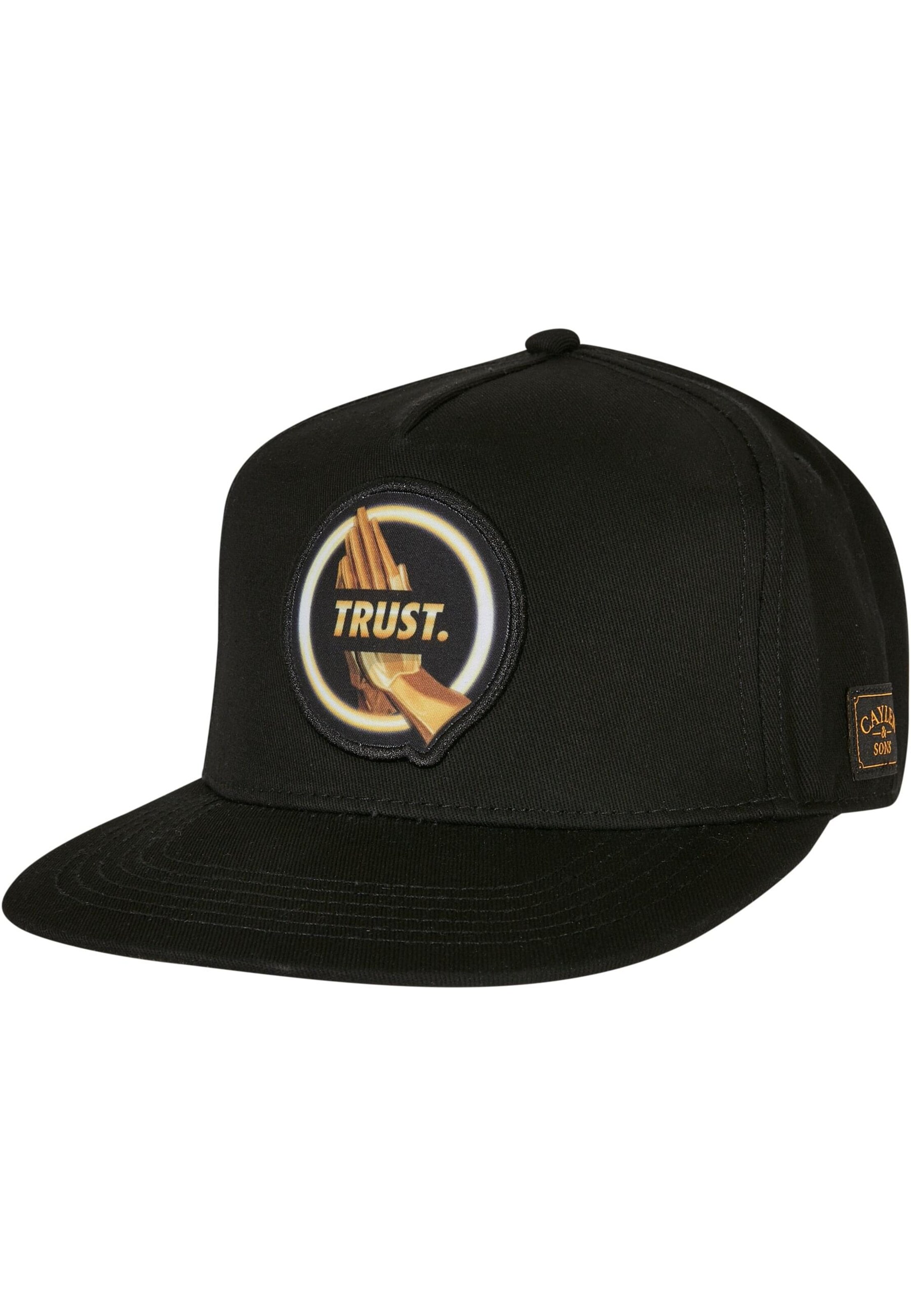 Cayler & Sons Cap 'Trust In Gold' in Black: front