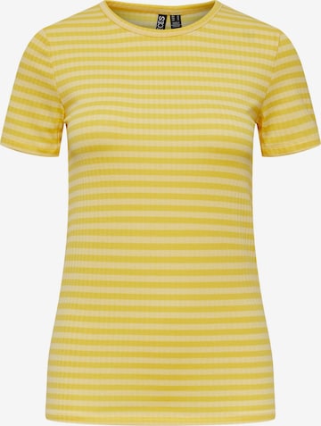 T-shirt 'Laya' PIECES en jaune : devant