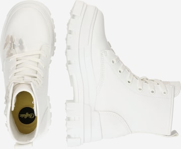 BUFFALO - Botines con cordones 'ASPHA' en blanco