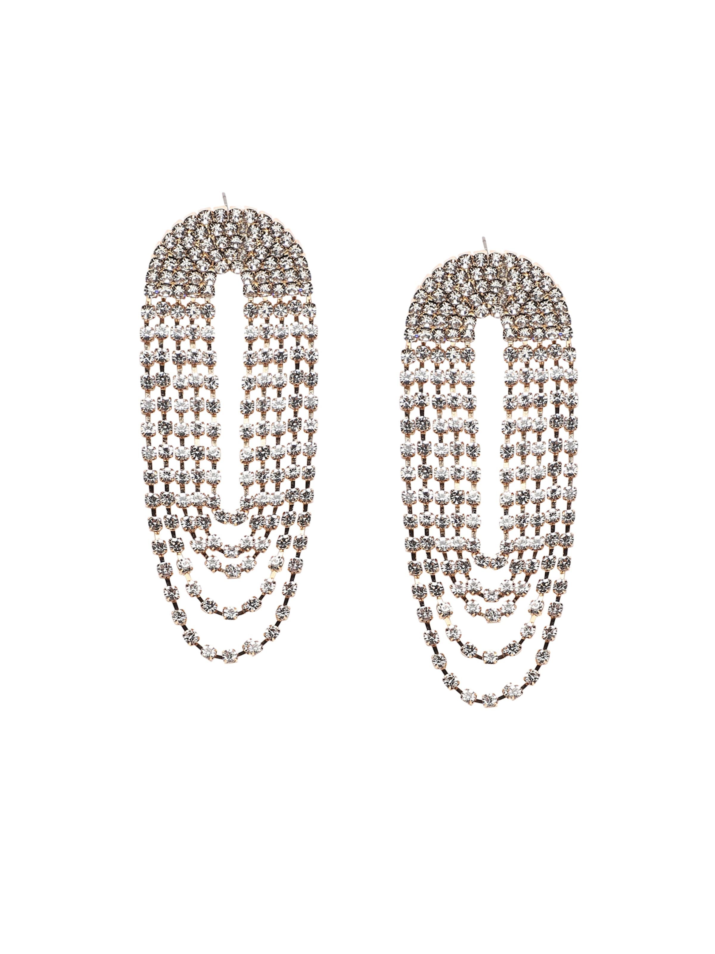 SOHI - Brincos 'Mahak' em prata: frente