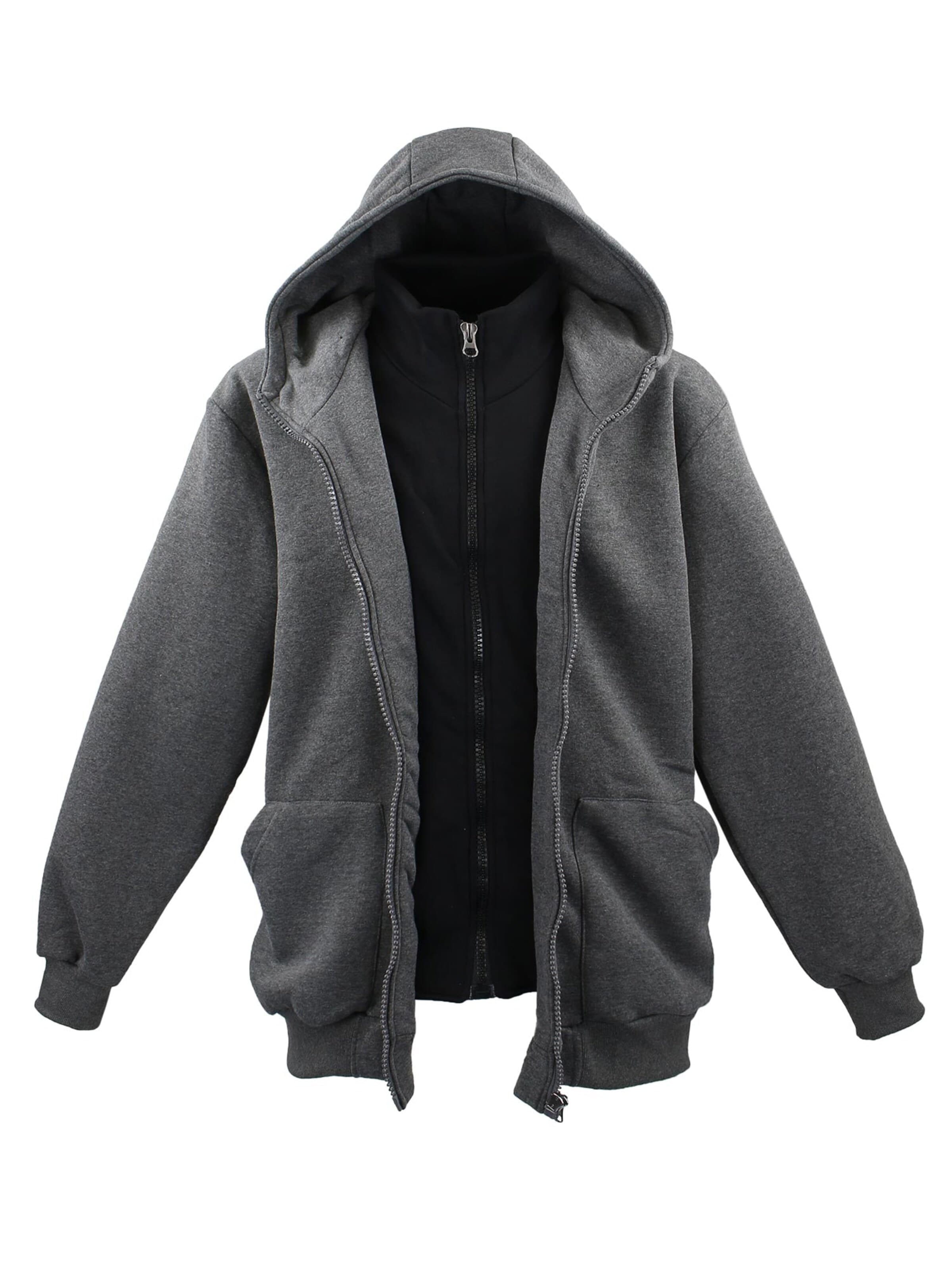Giacca di felpa 'LV-109 Übergrößen' di Lavecchia in grigio
