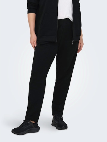 Only Play Curvy Slimfit Sportbroek in Zwart: voorkant