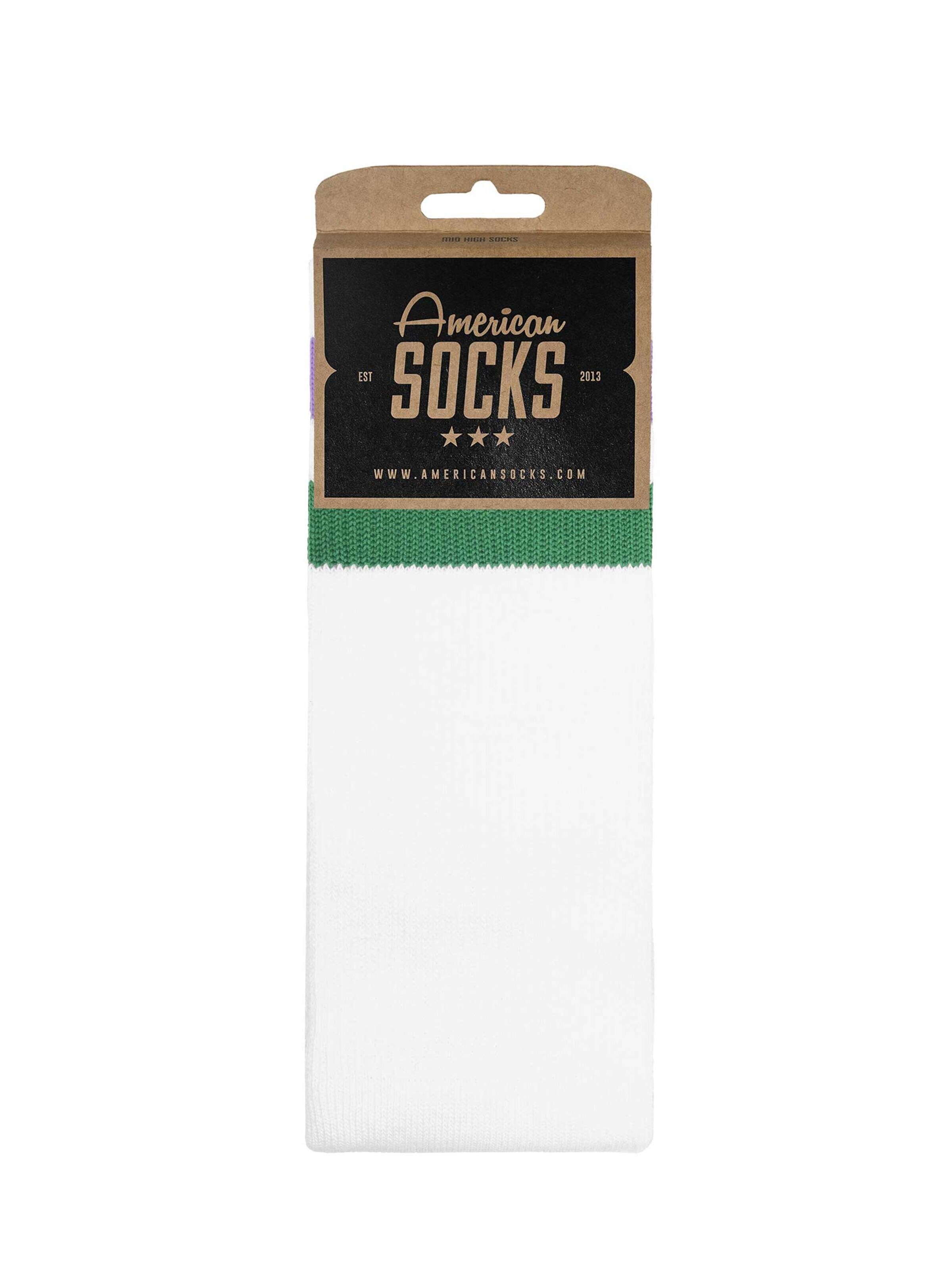 American Socks - Calcetines 'Joker - Mid High' en blanco