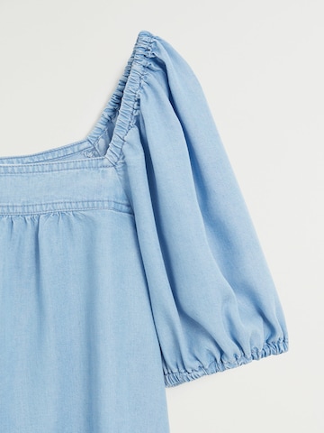 MANGO Bluse 'Blauet' i blå