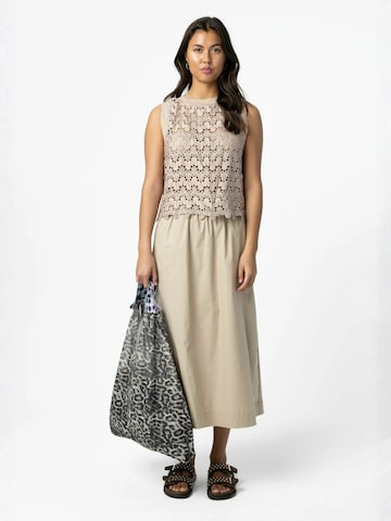 Jupe ' PHOEBE long ' Coster Copenhagen en beige : devant
