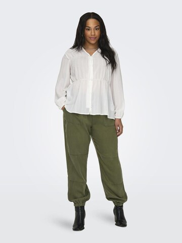 ONLY Carmakoma Loose fit Cargo Pants in Green