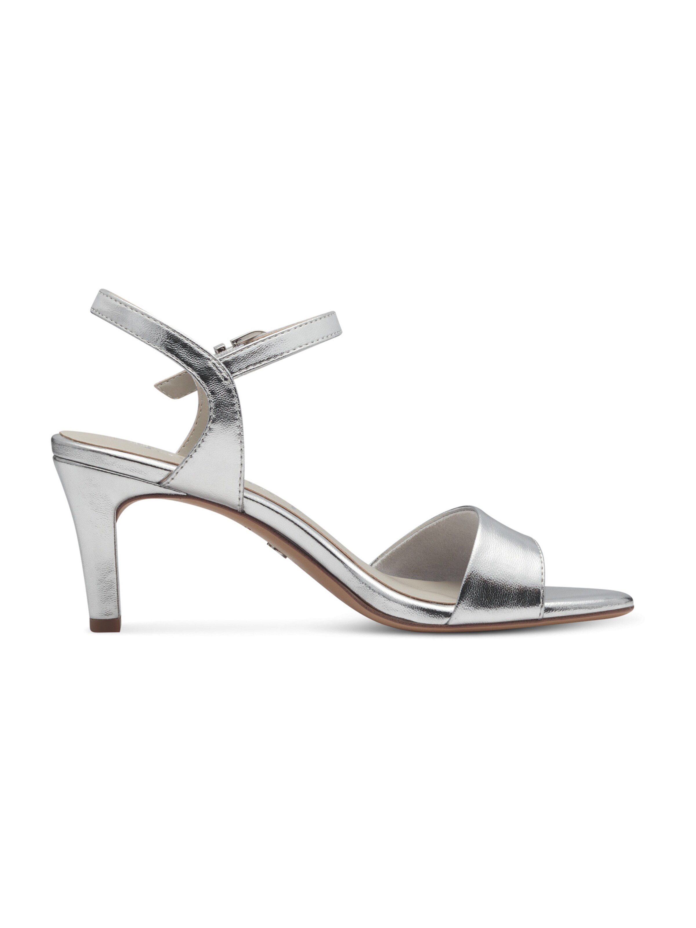 Sandale cu baretă de la Tamaris pe argintiu