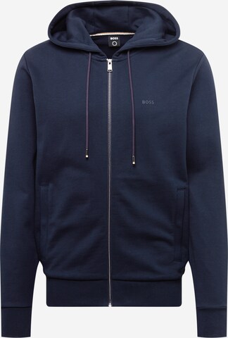 BOSS Sweatjacke 'Seeger' in Blau: predná strana