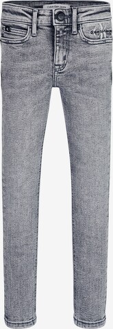 Calvin Klein Jeans Skinny Jeans in Grijs: voorkant