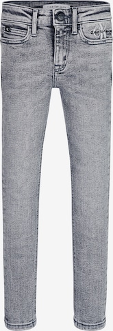 Calvin Klein Jeans Skinny Fit Дънки в сиво: отпред