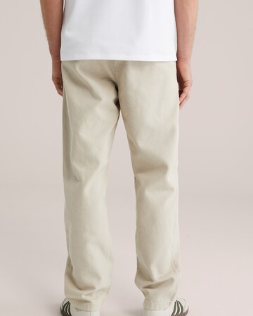 smėlio WE Fashion Standartinis „Chino“ stiliaus kelnės